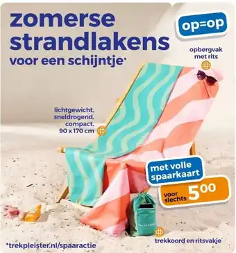Trekpleister zomerse strandlakens voor een schijntje* aanbieding
