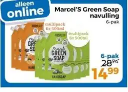 Trekpleister Marcel's Green Soap navulling aanbieding
