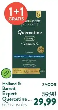 Holland & Barrett Expert Quercetine + Vitamine C 250 mg Liposomaal aanbieding