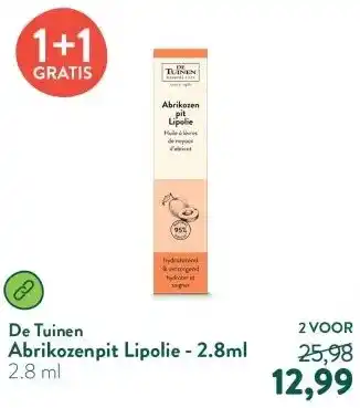 Holland & Barrett Abrikozenpit Lipolie - 2.8ml aanbieding