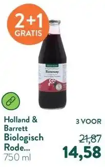 Holland & Barrett Biologisch Rode Bietensap aanbieding