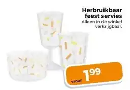 Trekpleister Herbruikbaar feest servies Alleen in de winkel verkrijgbaar. aanbieding