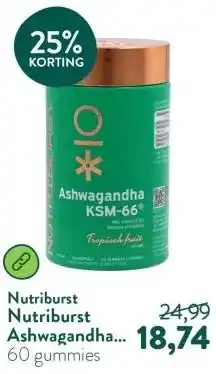Holland & Barrett Nutriburst Ashwagandha KSM-66® + Vitamine B5 - 60 gummies aanbieding