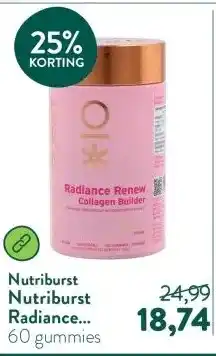 Holland & Barrett Nutriburst Radiance Renew Collagen Builder + Bèta-caroteen - 60 gummies aanbieding