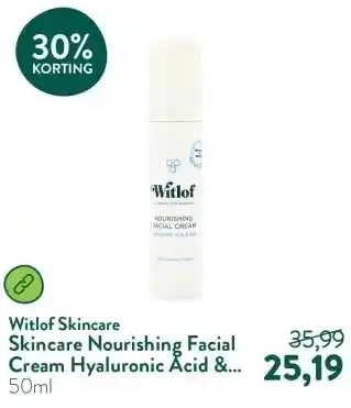 Holland & Barrett Skincare Nourishing Facial Cream Hyaluronic Acid & Rose aanbieding