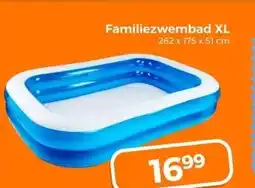Trekpleister Familiezwembad XL 262 x 175 x 51 cm aanbieding