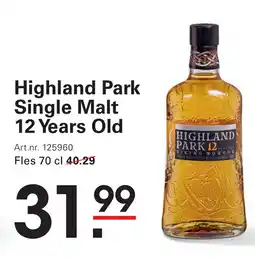 Sligro Highland Park Single Malt 12 Years Old aanbieding