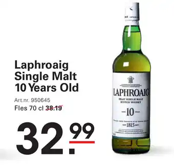 Sligro Laphroaig Single Malt 10 Years Old aanbieding