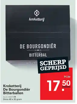 Sligro Kroketterij De Bourgondiër Bitterballen aanbieding