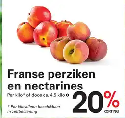 Sligro Franse perziken en nectarines aanbieding