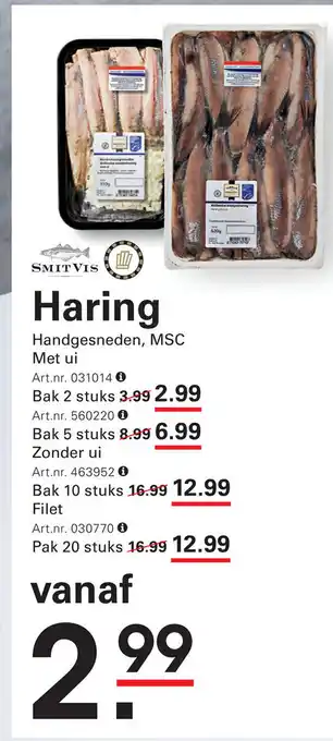 Sligro Haring aanbieding