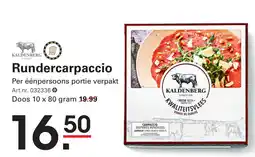 Sligro Rundercarpaccio aanbieding