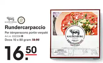 Sligro Rundercarpaccio aanbieding