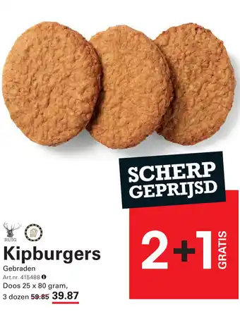 Sligro Kipburgers aanbieding