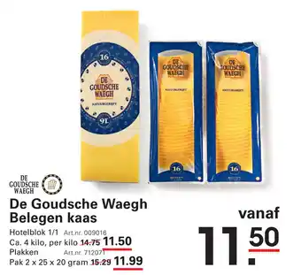Sligro De Goudsche Waegh Belegen kaas aanbieding