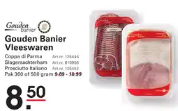 Sligro Gouden Banier Vleeswaren aanbieding