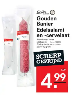 Sligro Gouden Banier Edelsalami en cervelaat aanbieding