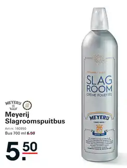 Sligro Meyerij Slagroomspuitbus aanbieding