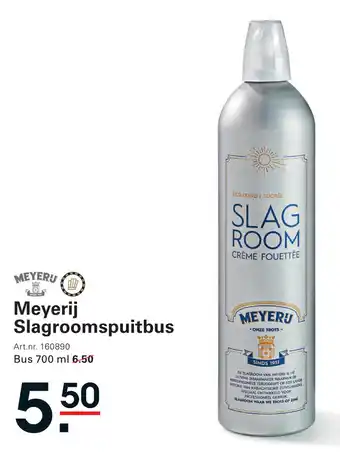 Sligro Meyerij Slagroomspuitbus aanbieding