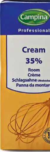 Sligro Campina Professional Slagroom 35% zonder suiker aanbieding