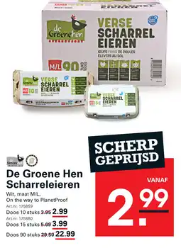 Sligro De Groene Hen Scharreleieren aanbieding