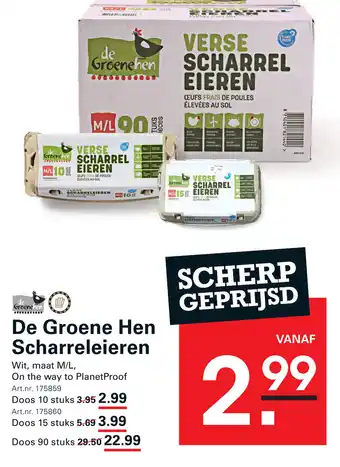 Sligro De Groene Hen Scharreleieren aanbieding