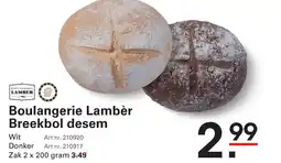 Sligro Boulangerie Lambèr Breekbol desem aanbieding