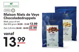Sligro Maison Niels de Veye Chocoladedruppels aanbieding