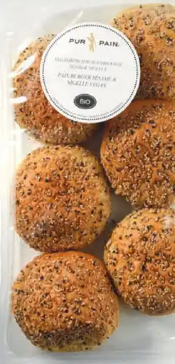 Sligro Pur Pain Hamburger broodjes Sesam en Nigella aanbieding
