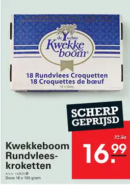 Sligro Kwekkeboom Rundvlees kroketten aanbieding
