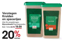 Sligro Verstegen Kruiden en specerijen aanbieding