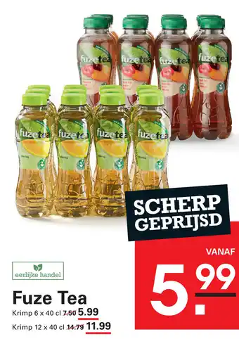 Sligro Fuze Tea aanbieding