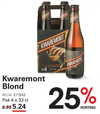 Sligro Kwaremont Blond aanbieding