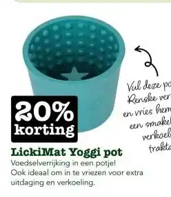 Discus LickiMat Yoggi pot aanbieding