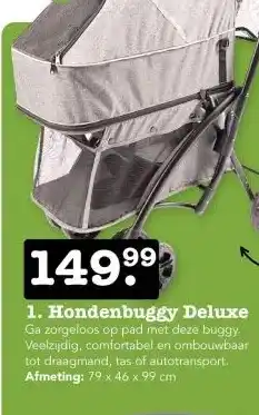Discus 1. Hondenbuggy Deluxe aanbieding