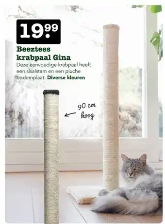 Discus Beeztees krabpaal Gina aanbieding