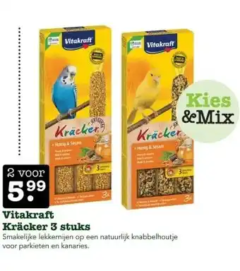 Discus Vitakraft Kräcker 3 stuks aanbieding