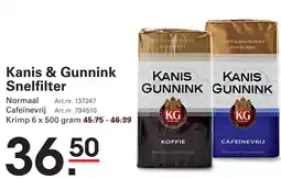 Sligro Kanis & Gunnink Snelfilter aanbieding