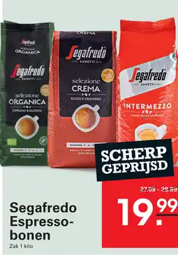 Sligro Segafredo Espresso bonen aanbieding