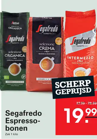 Sligro Segafredo Espresso bonen aanbieding