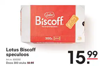 Sligro Lotus Biscoff speculoos aanbieding