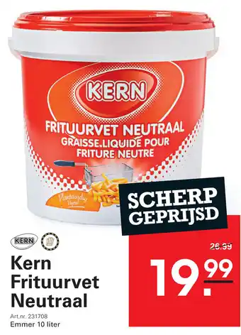 Sligro Kern Frituurvet Neutraal aanbieding