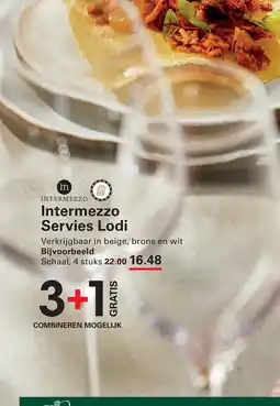 Sligro Intermezzo Servies Lodi aanbieding
