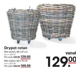 Sligro Drypot rotan aanbieding