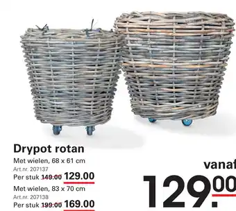 Sligro Drypot rotan aanbieding
