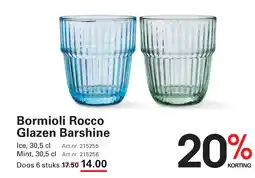 Sligro Bormioli Rocco Glazen Barshine aanbieding
