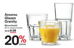 Sligro Arcoroc Glazen Granity aanbieding
