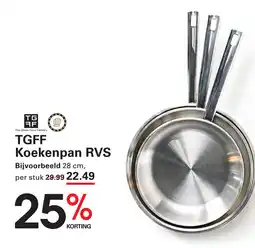 Sligro TGFF Koekenpan RVS aanbieding