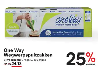 Sligro One Way Wegwerpspuitzakken aanbieding