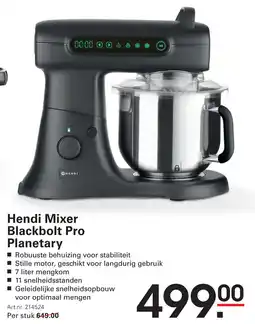 Sligro Hendi Mixer Blackbolt Pro Planetary aanbieding